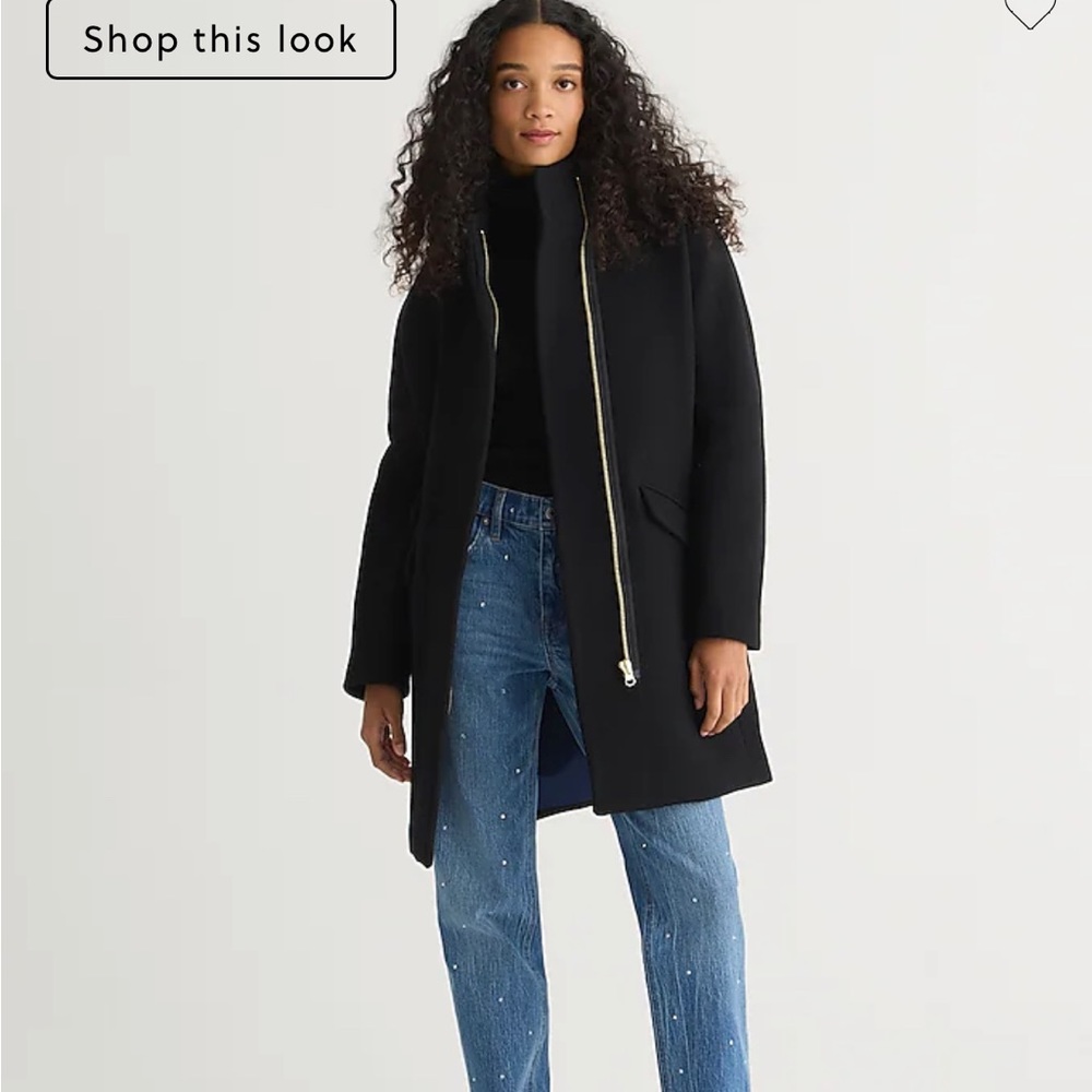 J crew cocoon coat in Italian stadium cloth wool